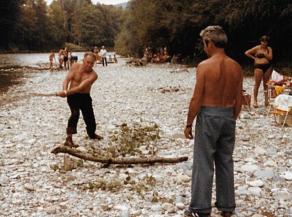 1979: Bräteln an der Emme